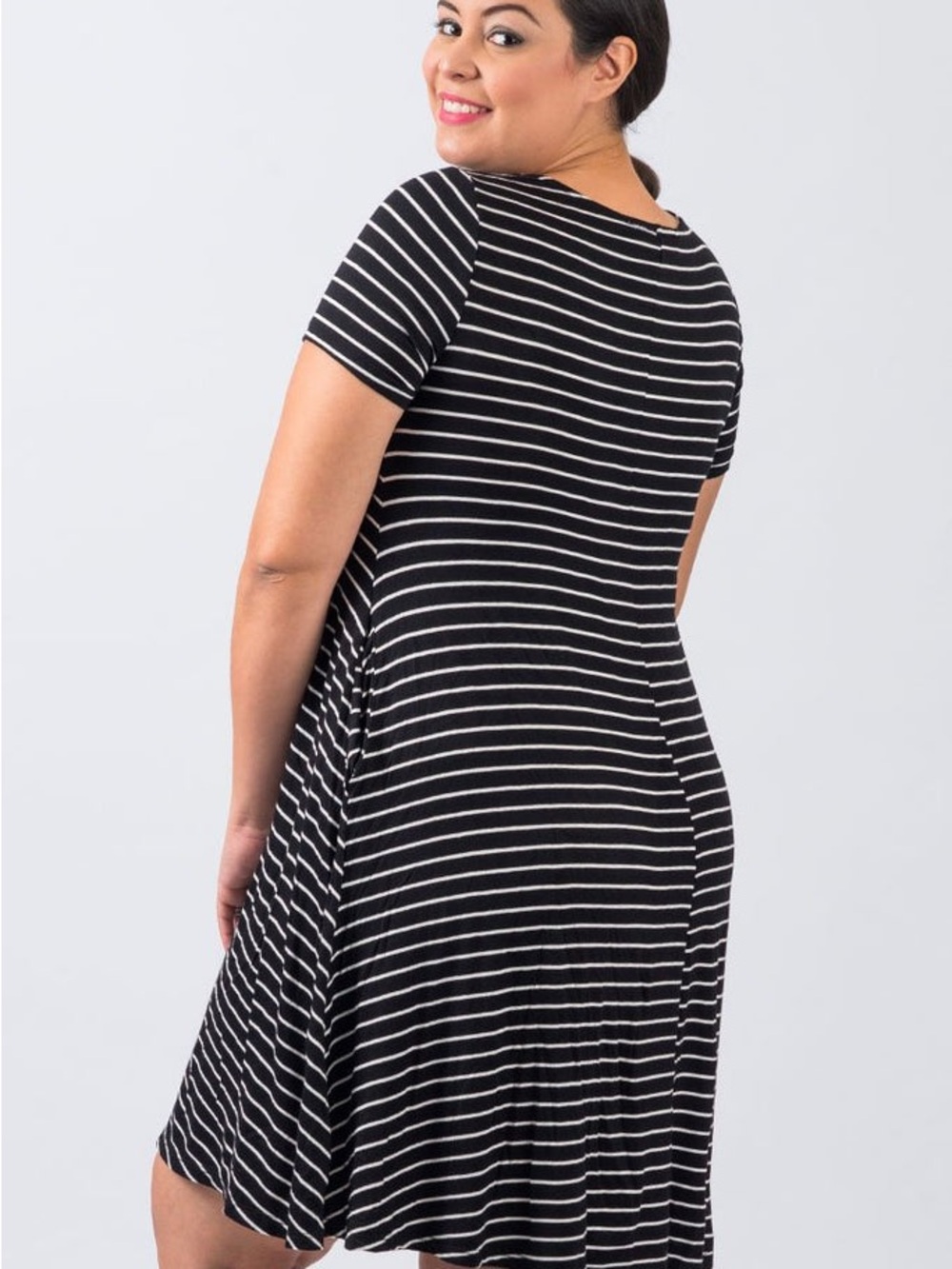 torrid Black and White Striped Dress